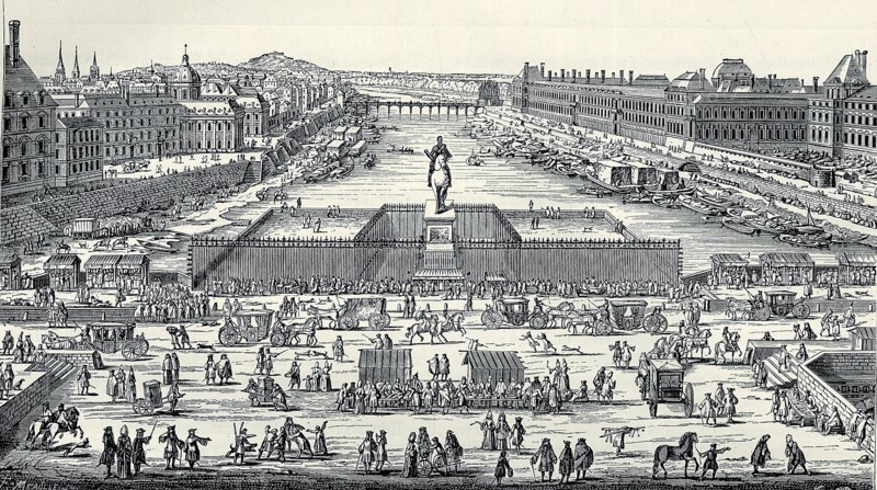 La Seine et le pont Neuf à Paris.