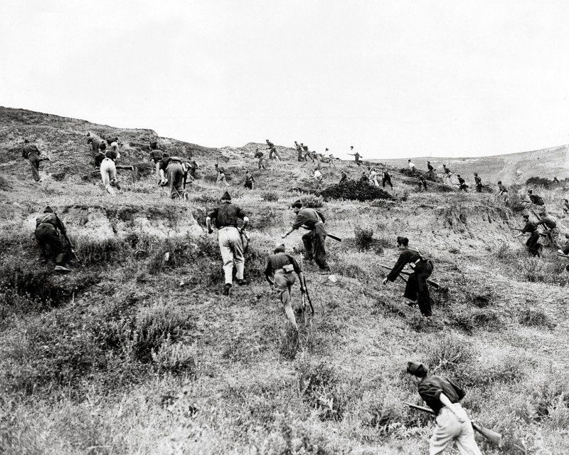 Nationalist troops near San Sebastian, 1936