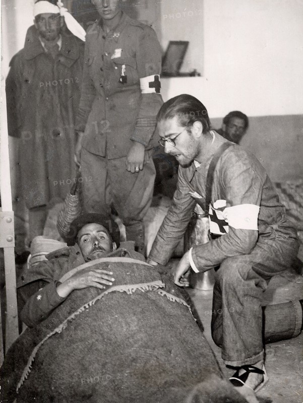 Wounded soldier, 1936