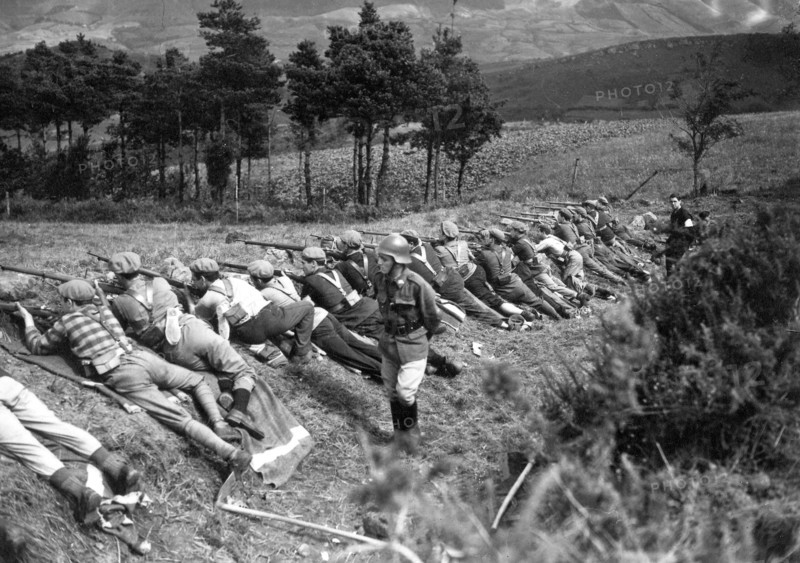 Républicains pendant la Guerre d'Espagne, en 1936