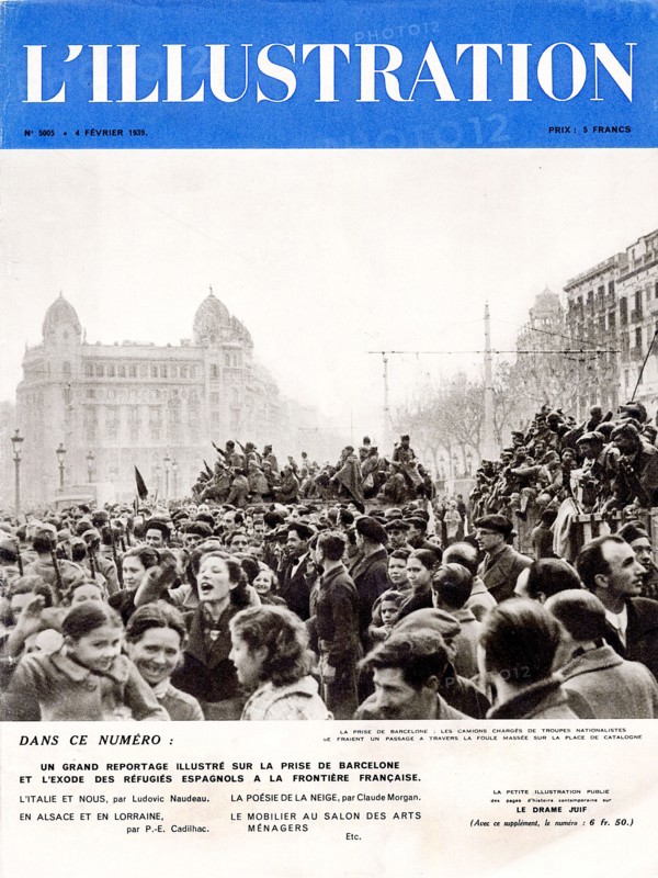 Cover of L'Illustration on the Spanish Civil War, 1939