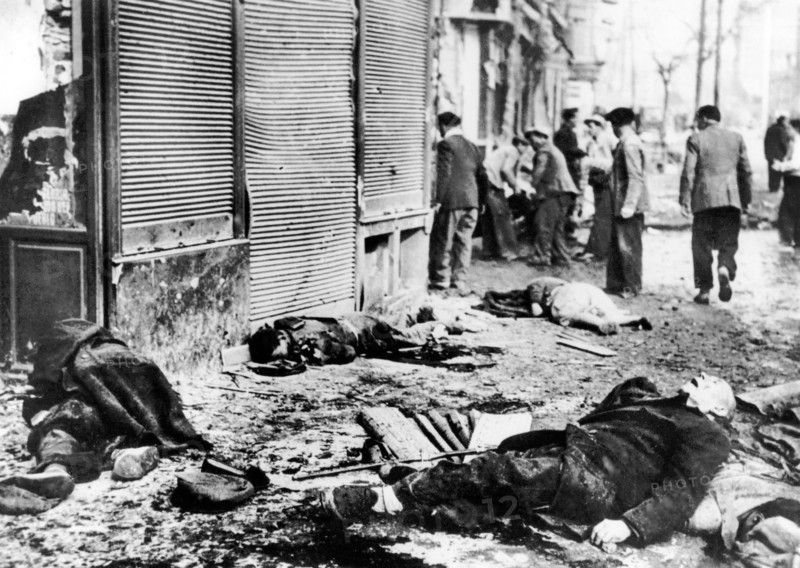 Victims of the bombing of Madrid, 1937