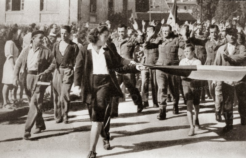 Prisonniers allemands à Annecy en août 1944