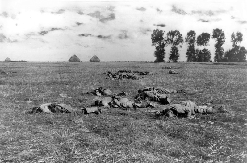 Cadavres allemands, en 1914