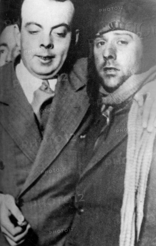 Les aviateurs Saint-Exupéry et Guillaumet.