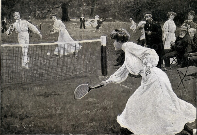 Sports, le tennis à la fin du XIX siècle.
