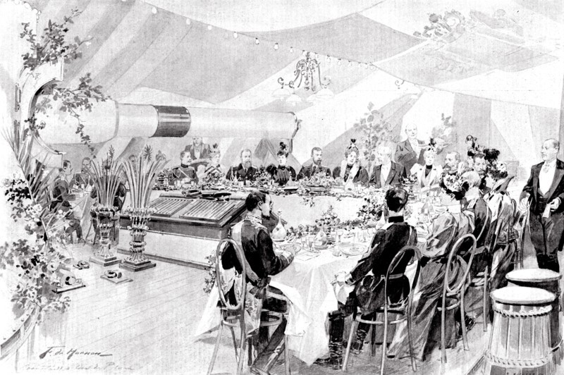 Voyage du président de la république française, M Félix Faure, en Russie, août 1897.