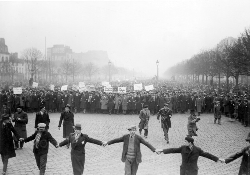 Manifestation socialo-communiste du 12 février 1934 à Paris