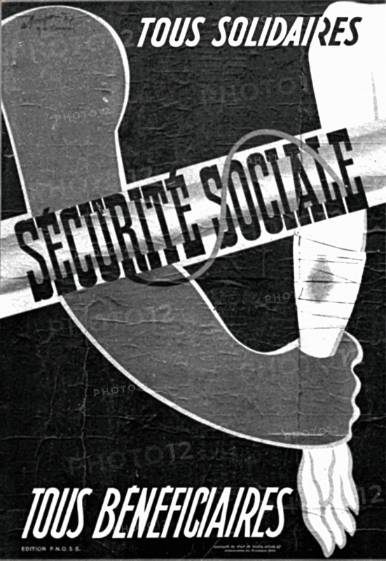Affiche pour la Sécurité Sociale