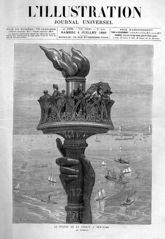 La flamme de la Statue de la Liberté à New York