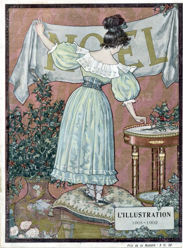 Couverture de Noël du journal L'Illustration, 1901
