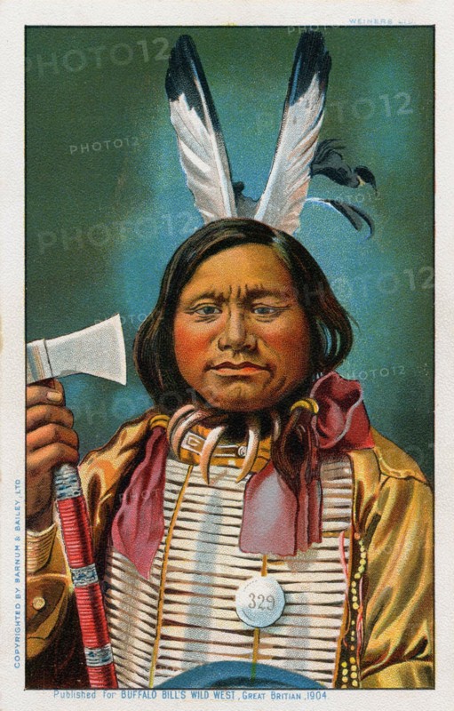 Postcard to remember Buffalo Bill's Wild West Show in London