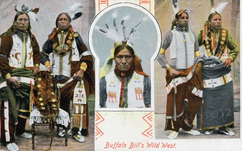 Indians of Buffalo Bill's Wild West troupe