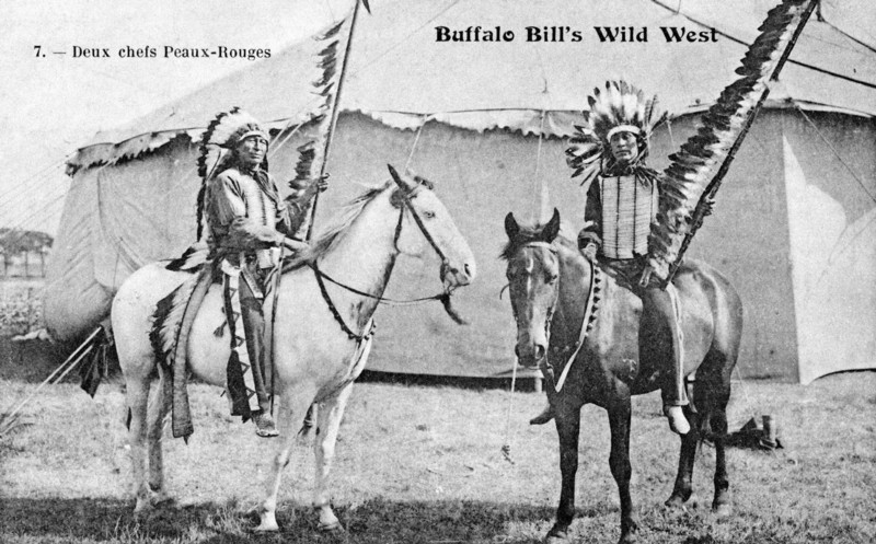 Buffalo Bill's Wild West. Two Redskin chiefs