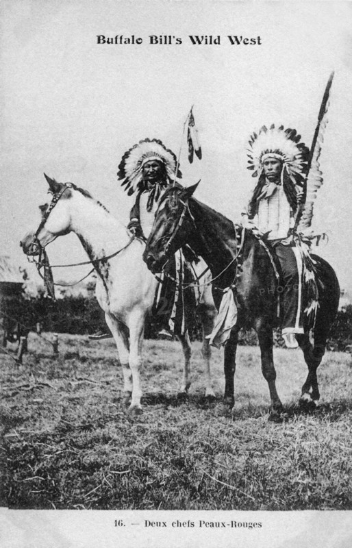 Buffalo Bill's Wild West. Two Redskin chiefs
