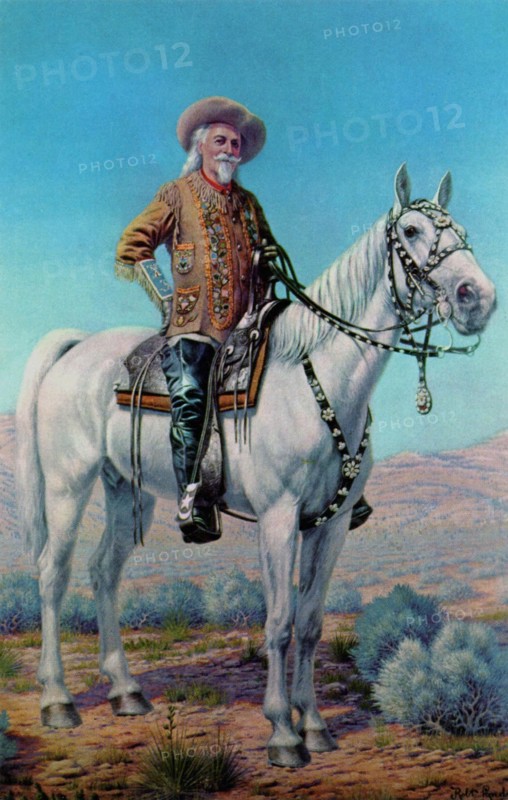 Buffalo Bill sur son cheval favori, Isham
