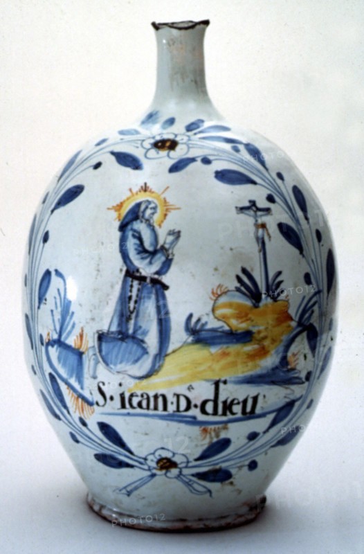 Faïence, vase de pharmacie