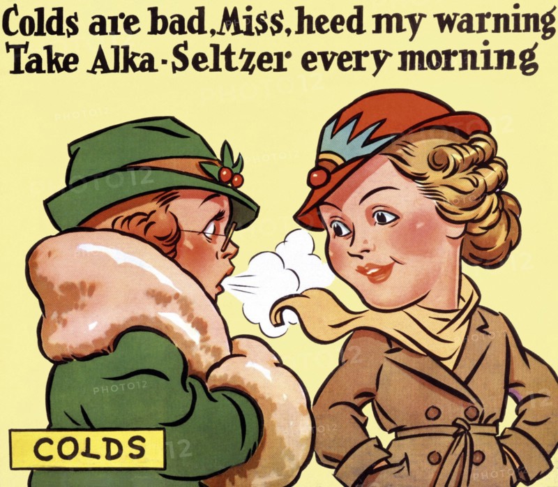 Publicité pour l'Alka-Seltzer
