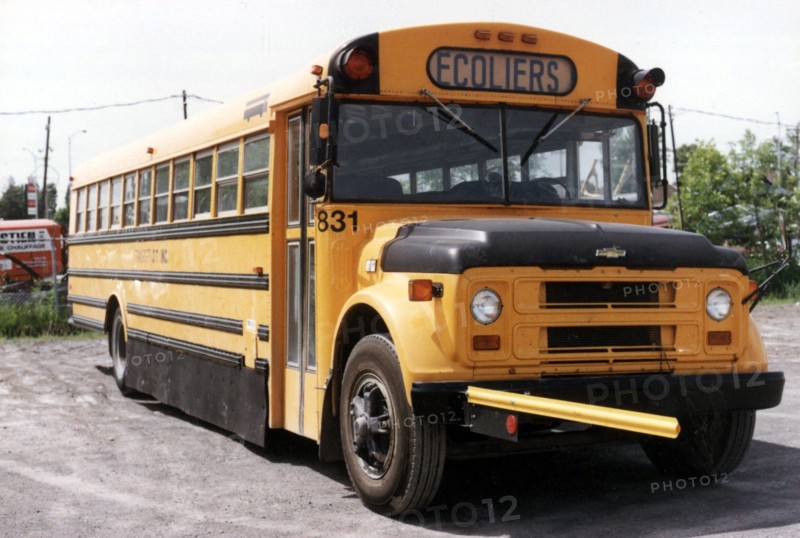 School Bus with Crossing Guard Barrier