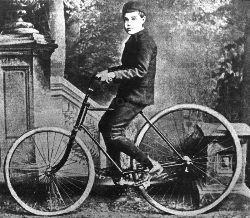 Dunlop's first bicycle with tyres