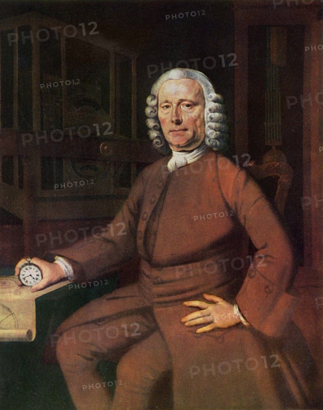 Portrait de John Harrison, inventeur britannique.