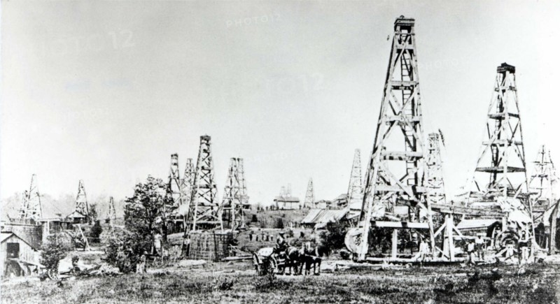 Puits de pétrole en Pennsylvanie (1859)