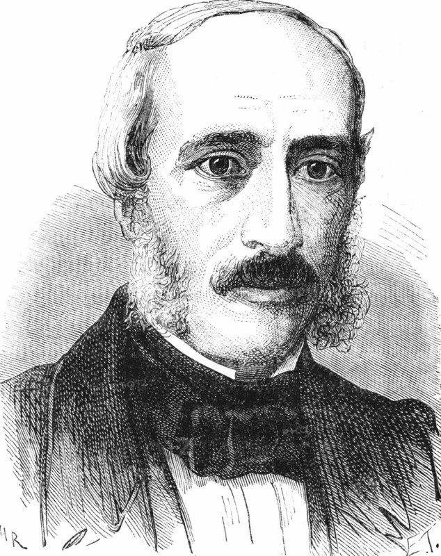 Portrait d'Edmond Becquerel, physicien français.