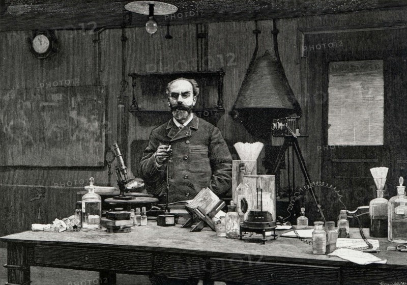 Portrait de Gabriel Lippmann, physicien français.