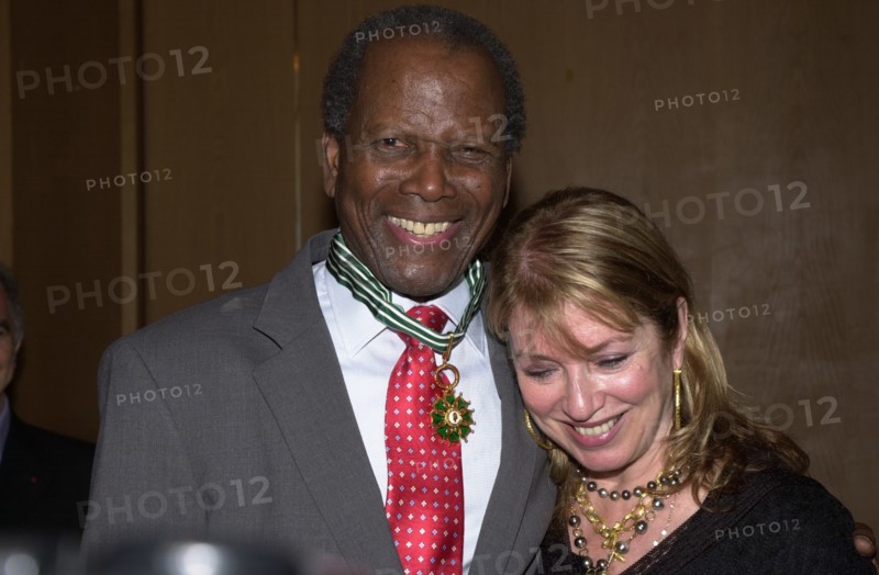 Sydney Poitier et sa femme