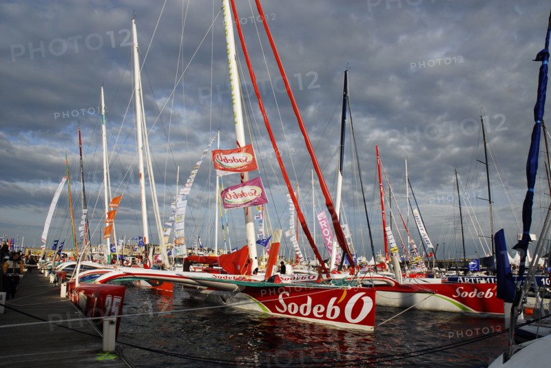 Saint-Malo, le port avec les bateaux de la Route du Rhum 2006