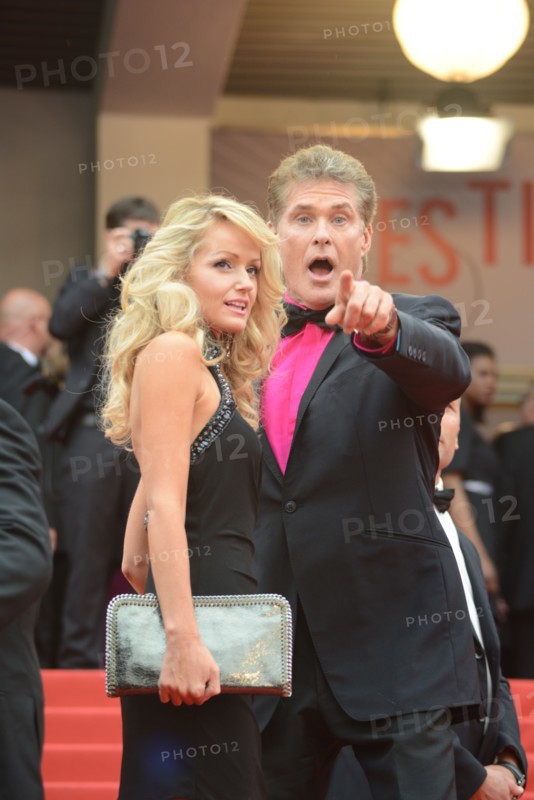 David Hasselhoff et Hayley Roberts, Festival de Cannes 2013