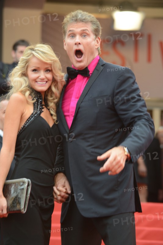 David Hasselhoff et Hayley Roberts, Festival de Cannes 2013