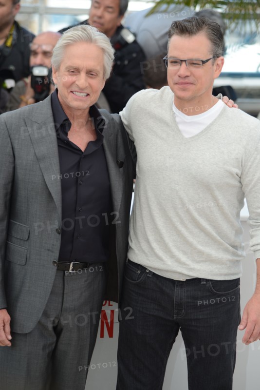 Michael Douglas et Matt Damon, Festival de Cannes 2013