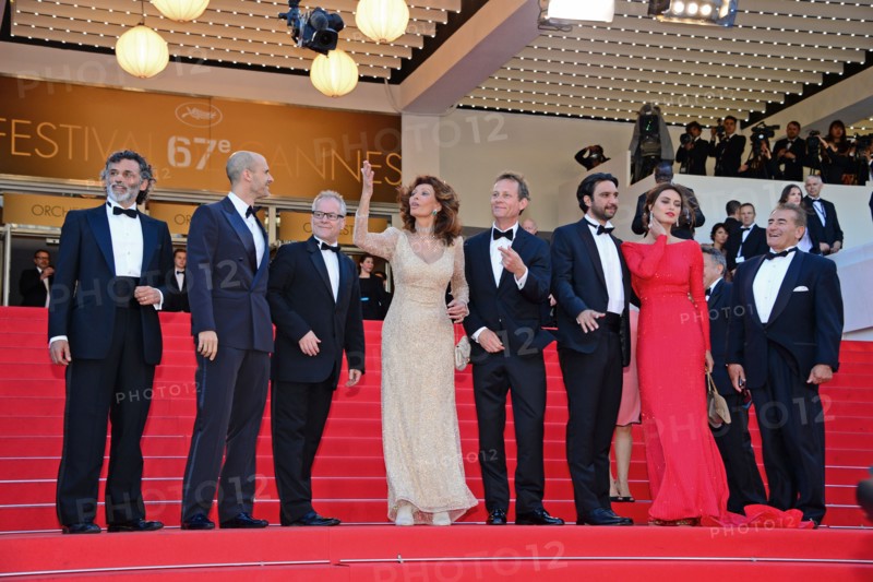 Cast and crew, "Voce umana", 2014 Cannes film Festival