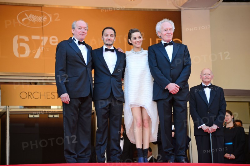 Cast and crew, "Deux jours, une nuit", 2014 Cannes film Festival
