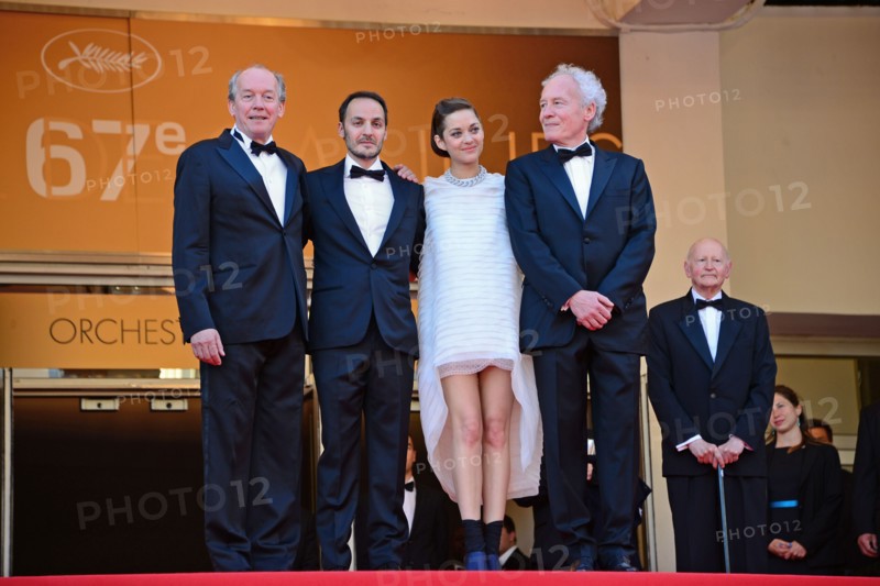 Cast and crew, "Deux jours, une nuit", 2014 Cannes film Festival