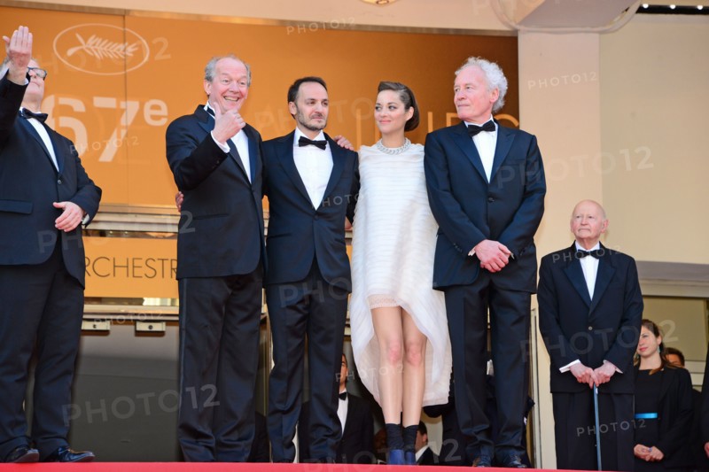 Cast and crew, "Deux jours, une nuit", 2014 Cannes film Festival
