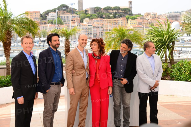 Cast and crew, "Voce umana", 2014 Cannes film Festival