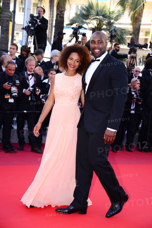 Teddy Riner et sa compagne Luthna, Festival de Cannes 2016