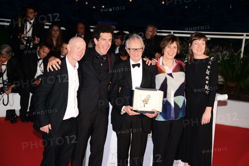 Crew of the film 'I, Daniel Blake', 2016 Cannes Film Festival