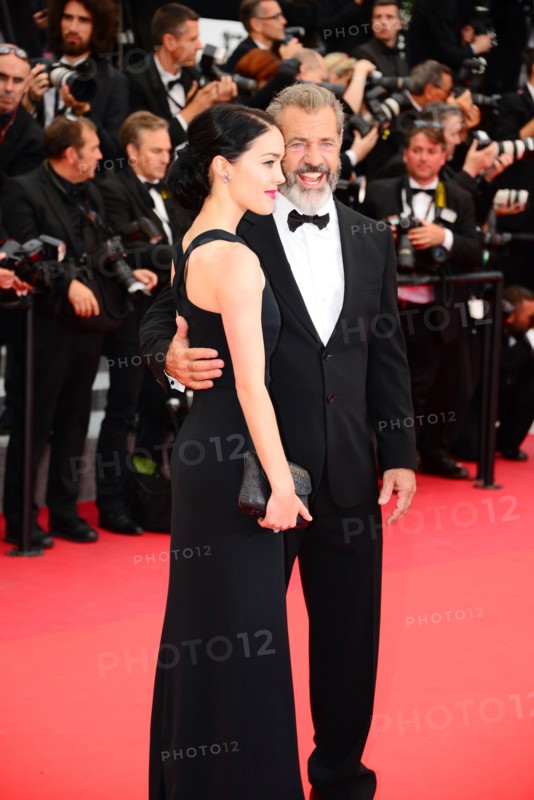 Mel Gibson with his partner Rossalind Ross, 2016 Cannes Film Festival