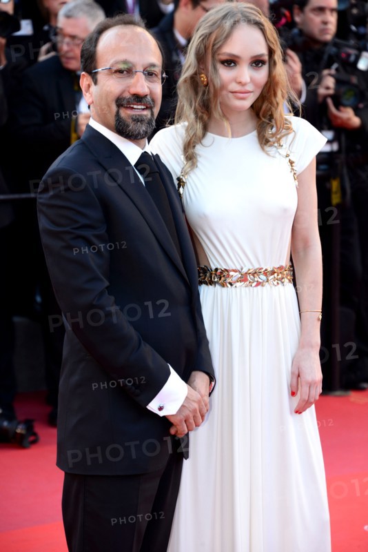 Asghar Farhadi et Lily-Rose Depp, Festival de Cannes 2017