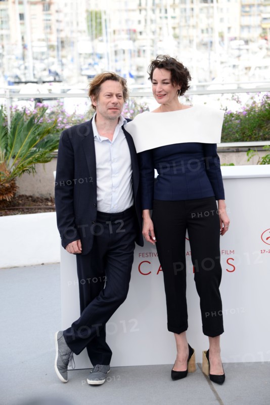 Mathieu Amalric and Jeanne Balibar, 2017 Cannes Film Festival