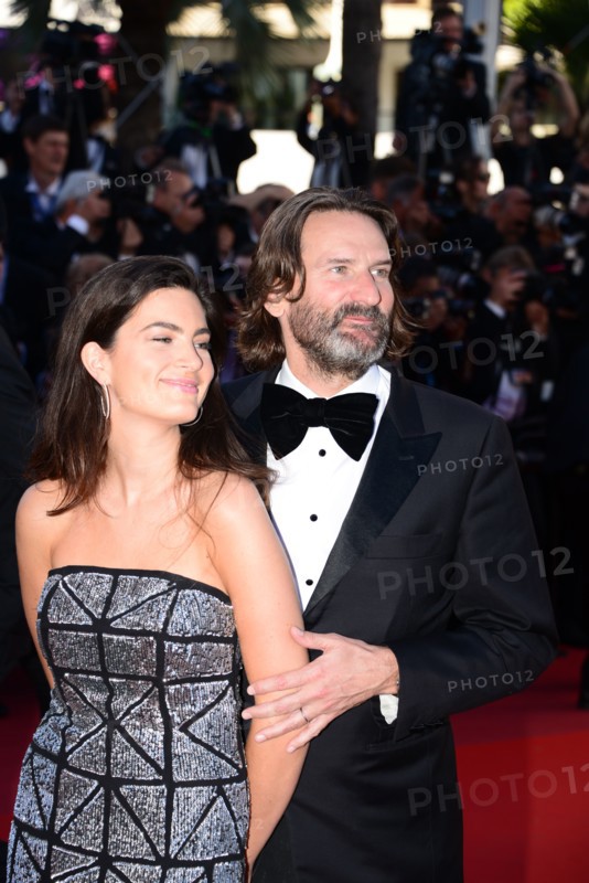 Frédéric Beigbeder and Lara Micheli, 2017 Cannes Film Festival