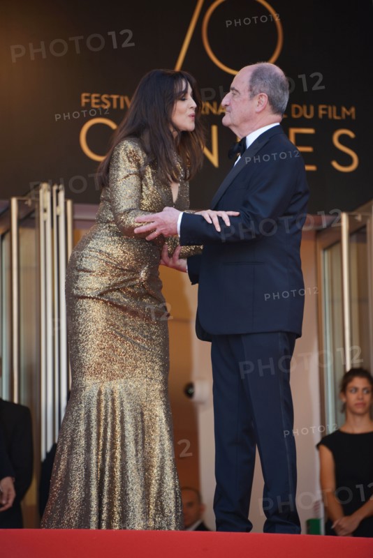 Monica Bellucci and Pierre Lescure, 2017 Cannes Film Festival