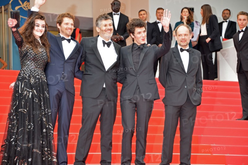 Crew of the film 'Plaire, aimer et courir vite', 2018 Cannes Film Festival