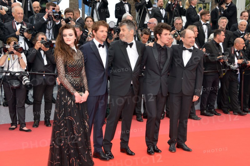 Crew of the film 'Plaire, aimer et courir vite', 2018 Cannes Film Festival