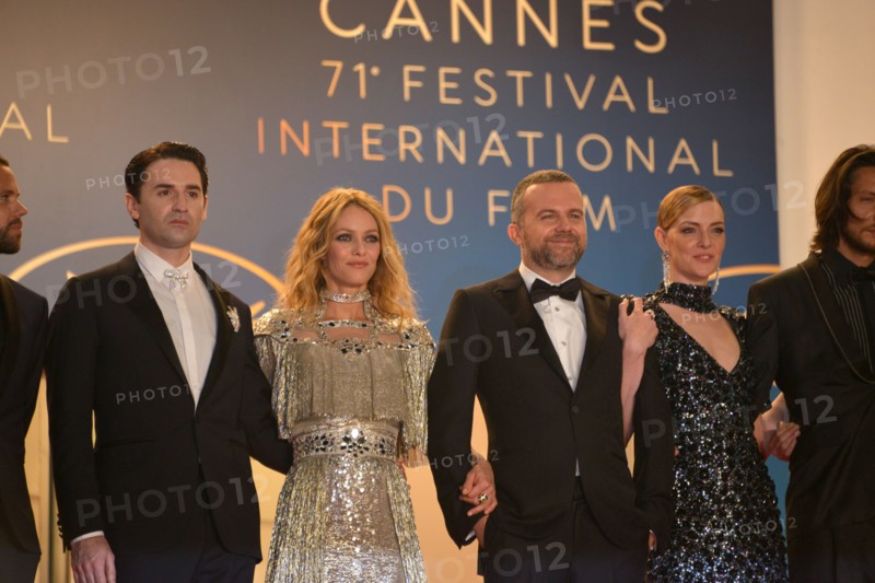 Equipe du film "Un couteau dans le coeur", Festival de Cannes 2018