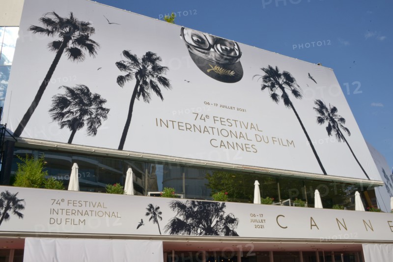 Façade of the Palais des Festivals in Cannes, 2021