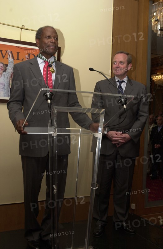 Sidney Poitier et Renaud Donnedieu de Vabres